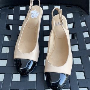 Stuart Weitzman, EUC, 8.5, Classic Low Wedge Sandal Heel